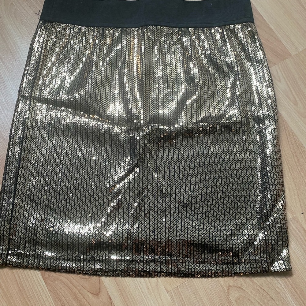 Gold Sequin Skirt